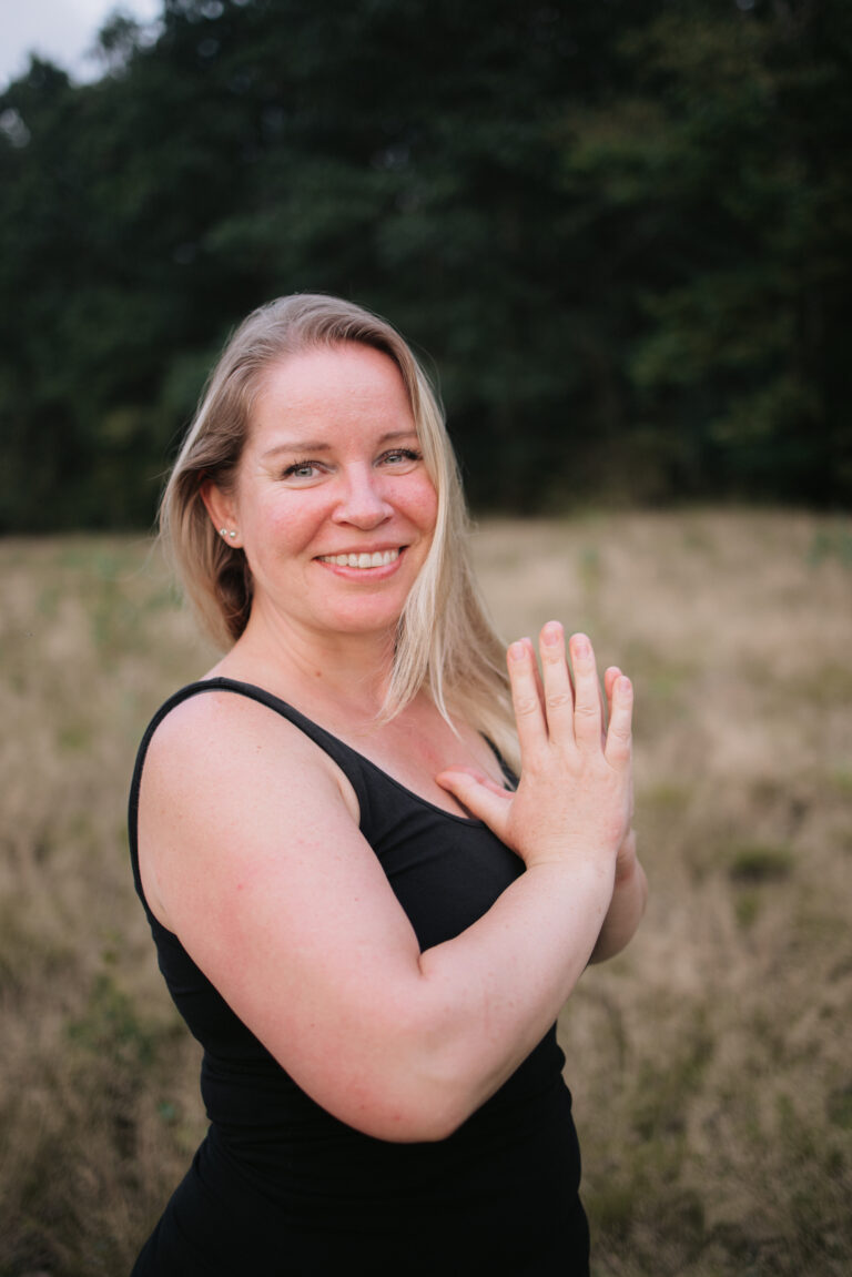 Frau, Natur, Yoga, Selbstliebe